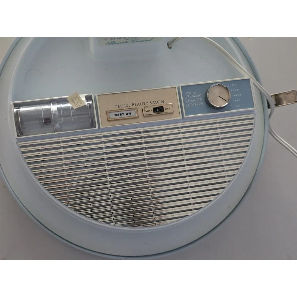 Vintage Lady Schick Consolette Deluxe Hair Dryer Mist Remote Model TESTED WORKS